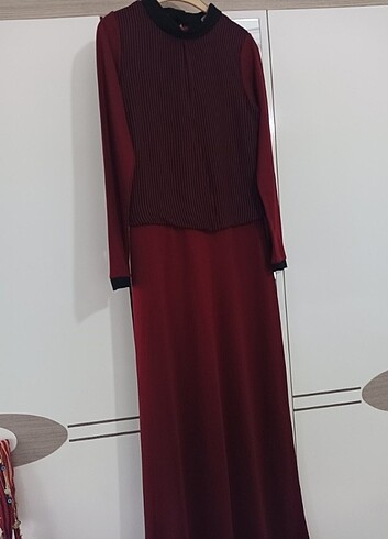 Kadın bordo elbise