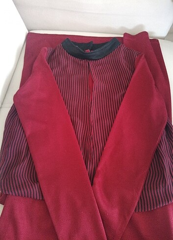38 Beden Kadın bordo elbise