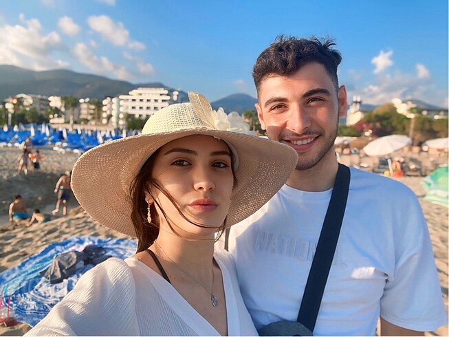 m Beden Beyaz yazlık elbise