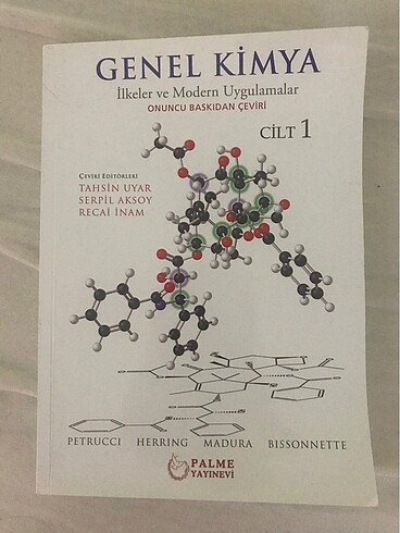 Palme Genel Kimya kitabı