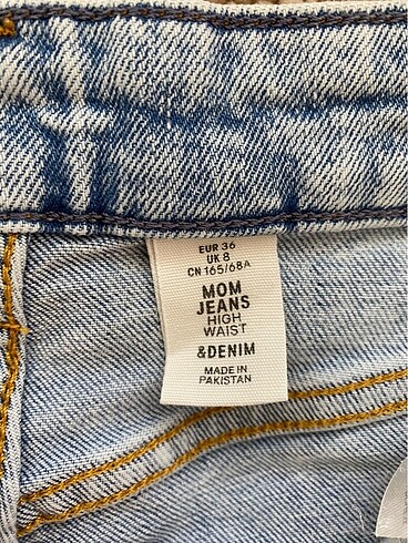 36 Beden mavi Renk Mom jeans