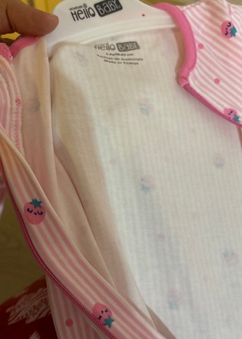 Kız Bebek Fermuarlı Pembe Tulum 0-3 Ay 62 cm - Görsel 4