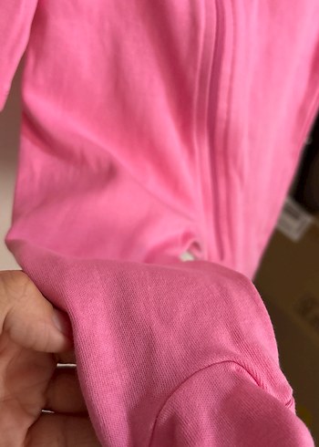 Kız Bebek Fermuarlı Pembe Tulum 0-3 Ay 62 cm - Görsel 7