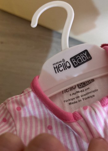 Kız Bebek Fermuarlı Pembe Tulum 0-3 Ay 62 cm - Görsel 3