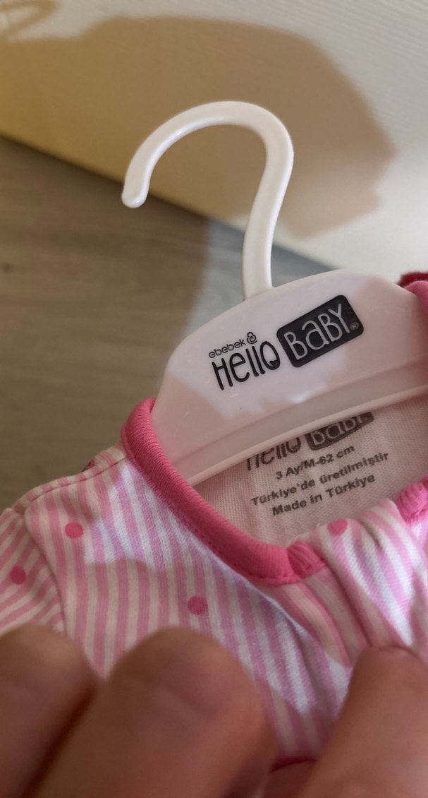 Kız Bebek Fermuarlı Pembe Tulum 0-3 Ay 62 cm - Görsel 3