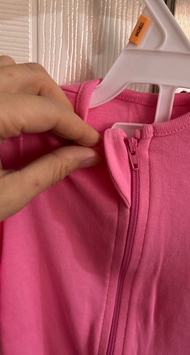 Kız Bebek Fermuarlı Pembe Tulum 0-3 Ay 62 cm - Görsel 5