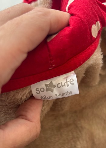 Peluş Bebek Tulumu 3-6 Ay 68 cm - Görsel 5