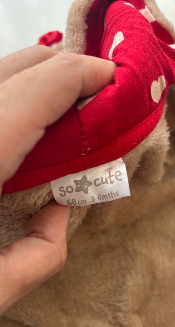 Peluş Bebek Tulumu 3-6 Ay 68 cm - Görsel 5