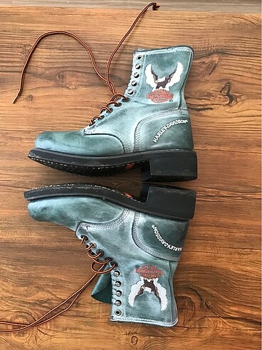38 Beden turkuaz Renk HARLEY DAVIDSON Kadın Bot.. 38
