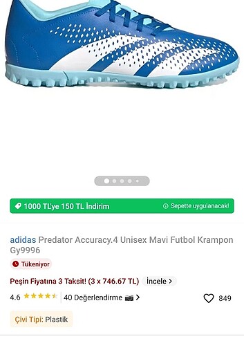 Halı saha spor ayakkabısı