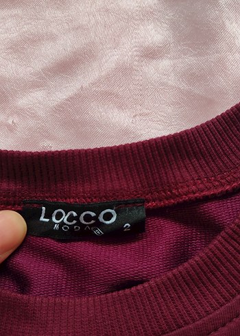 Bordo Kadın Sweatshirt Uzun Kollu Rahat Kesim - Görsel 2