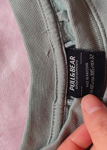 yeşil erkek kalın Sweatshirt - Görsel 3