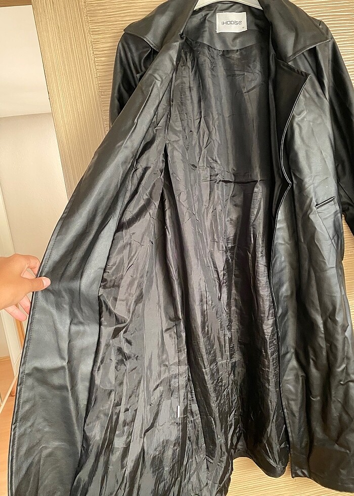 Suni deri ceket - Görsel 3