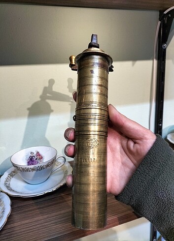 Nostalji damgalı pirinç kahve değirmeni  - Görsel 2