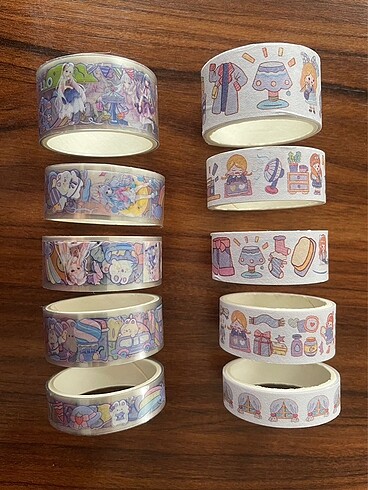 Beden 10 tane washi tape