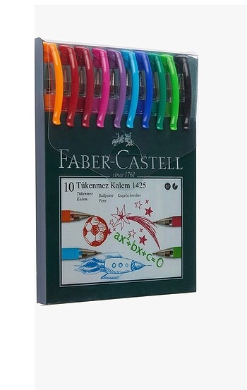 Faber castell 10?lu tükenmez kalem