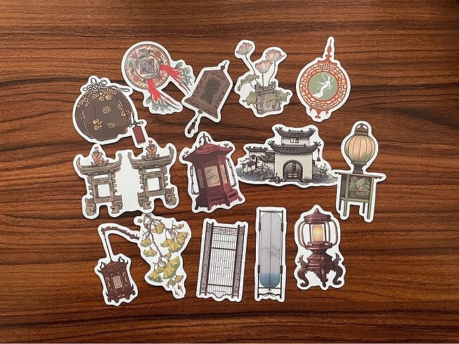 14 uzak doğu temalı sticker
