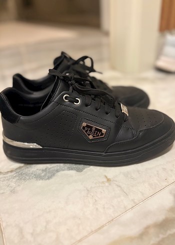 Philipp Plein Siyah Deri Sneaker