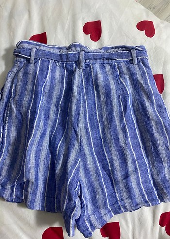 Mavi Bağlamalı Pamuklu hm şort - Görsel 2