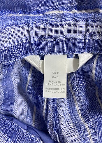 Mavi Bağlamalı Pamuklu hm şort - Görsel 3