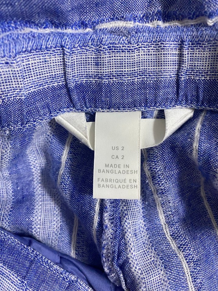 Mavi Bağlamalı Pamuklu hm şort - Görsel 3