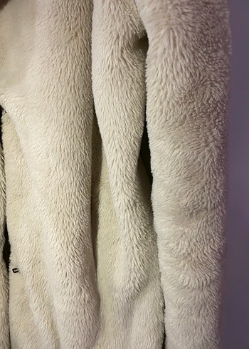 Bej Kürklü Midi Kadın Kaban - Görsel 2