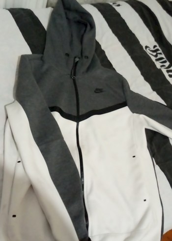 Gri Kapüşonlu Fermuarlı Erkek Sweatshirt - Görsel 2