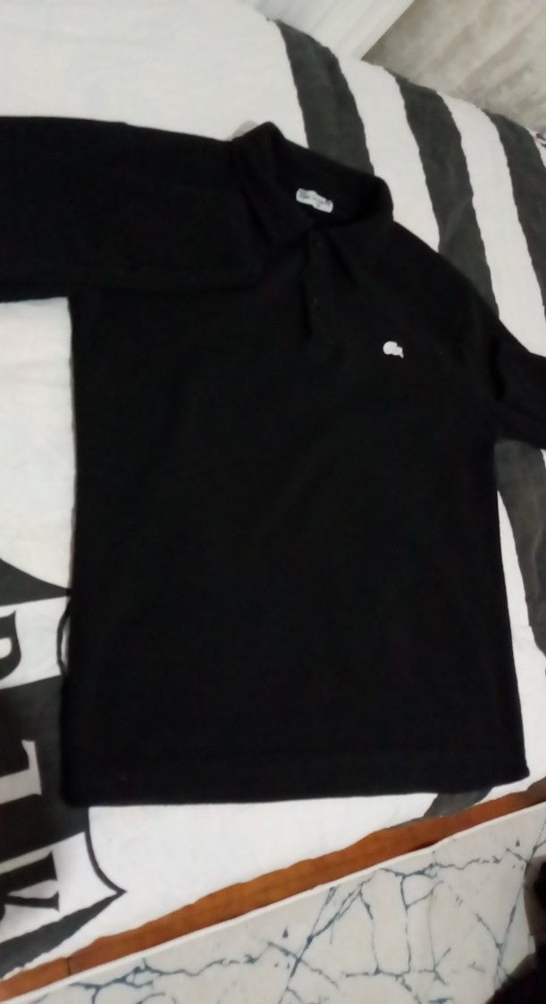 Siyah Erkek Polo Tişört Velcro Detaylı - Görsel 2