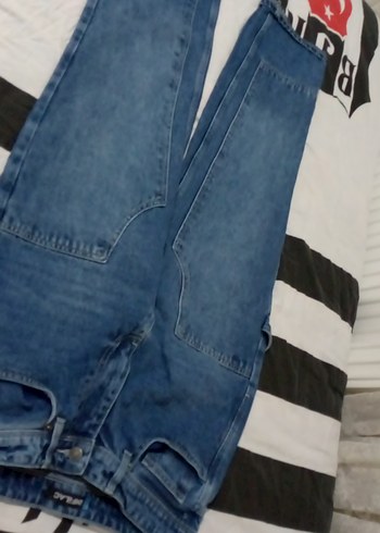 Kadın Mavi Denim Kemerli Skinny Jean - Görsel 2