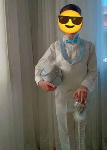 sünnet kıyafeti Beyaz Çocuk Takım Elbise
