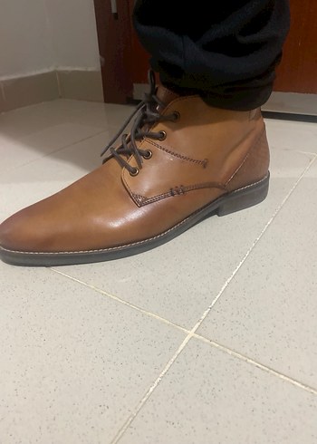 Manguun Marka Kahverengi Deri Bağcıklı Erkek Bot - Görsel 2