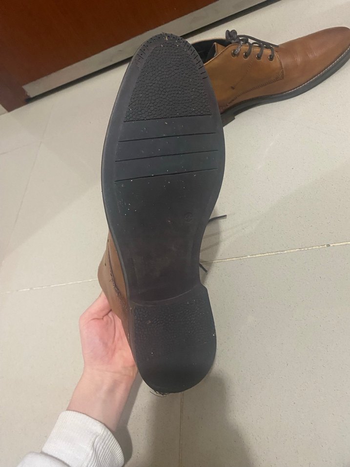 Manguun Marka Kahverengi Deri Bağcıklı Erkek Bot - Görsel 4