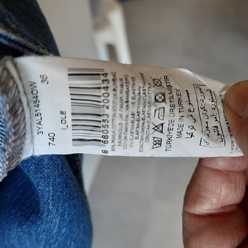 36 Beden Koton (ole) kot ceket 36 beden
