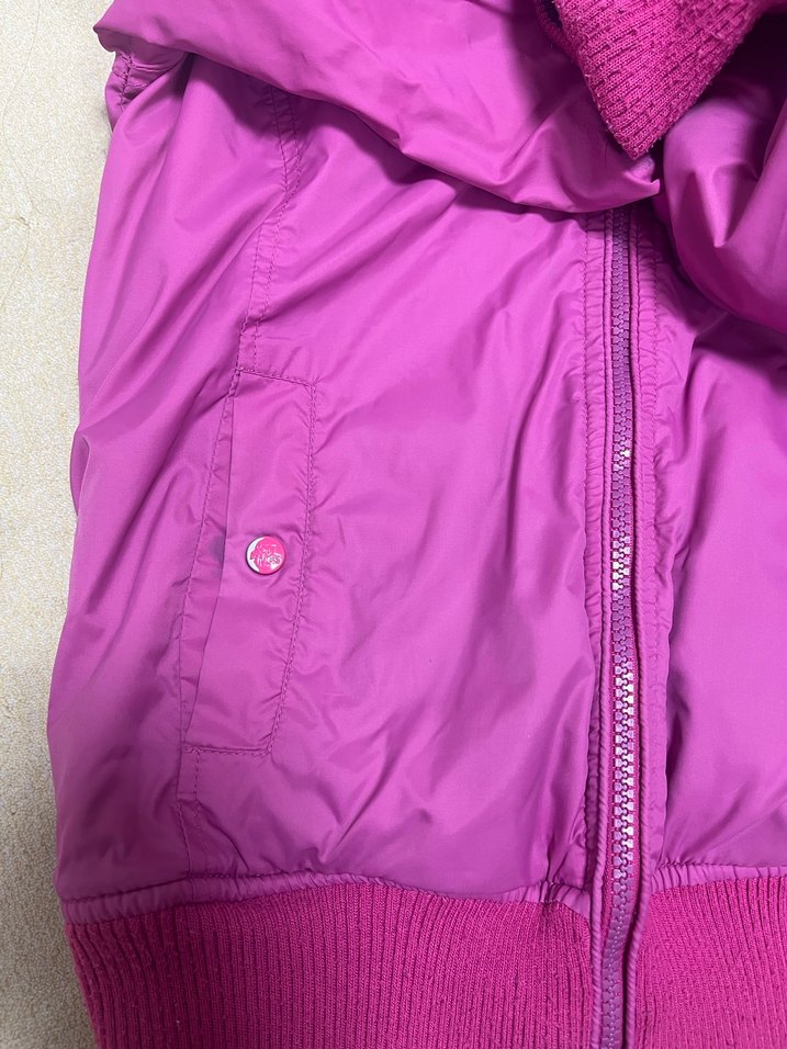 Fermuarlı Kapüşonlu Mor Kadın Ceket - Görsel 4