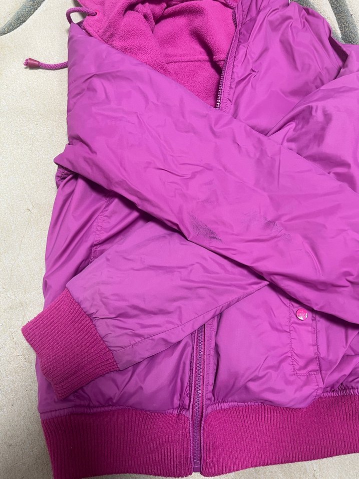 Fermuarlı Kapüşonlu Mor Kadın Ceket - Görsel 3