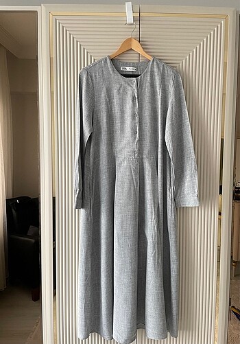Zara gri elbise