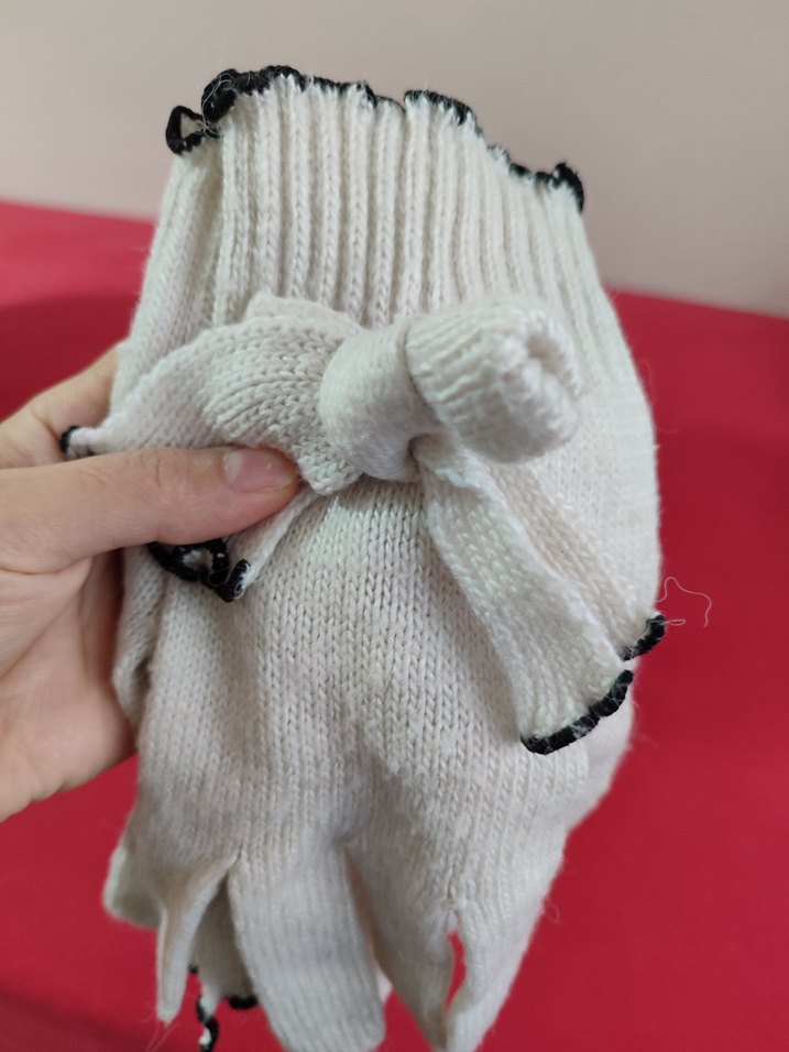 Kadın Beyaz Örme Eldiven - Görsel 5