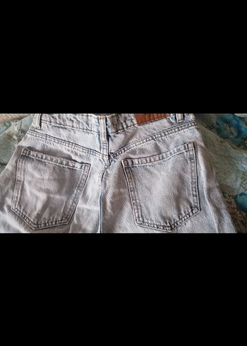 Buz mavisi mom jean pantolon - Görsel 3