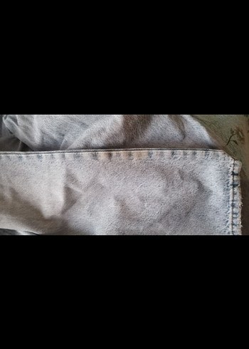 Buz mavisi mom jean pantolon - Görsel 4