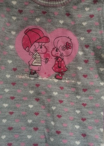 Kız Çocuk beyaz  Uzun Kollu kazak - Görsel 2