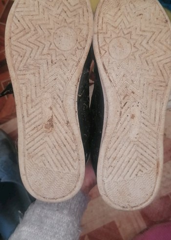 Siyah Kadın düz taban Günlük spor ayakabı - Görsel 4