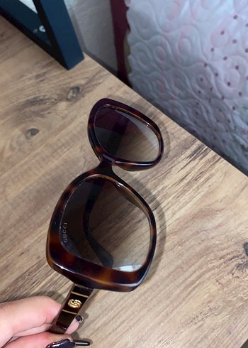 Gucci Koyu Kahverengi Şeffaf Vintage Kadın Gözlüğü