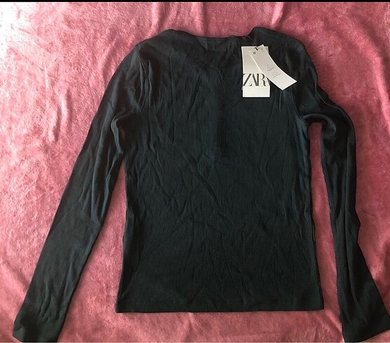 m Beden yeşil Renk Zara bluz