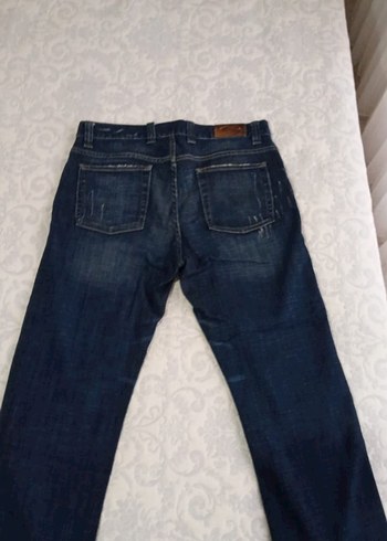 Diğer vintage Kadın Lacivert Regular Fit Midi Kot Pantolon