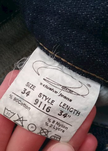 30 Beden vintage Kadın Lacivert Regular Fit Midi Kot Pantolon