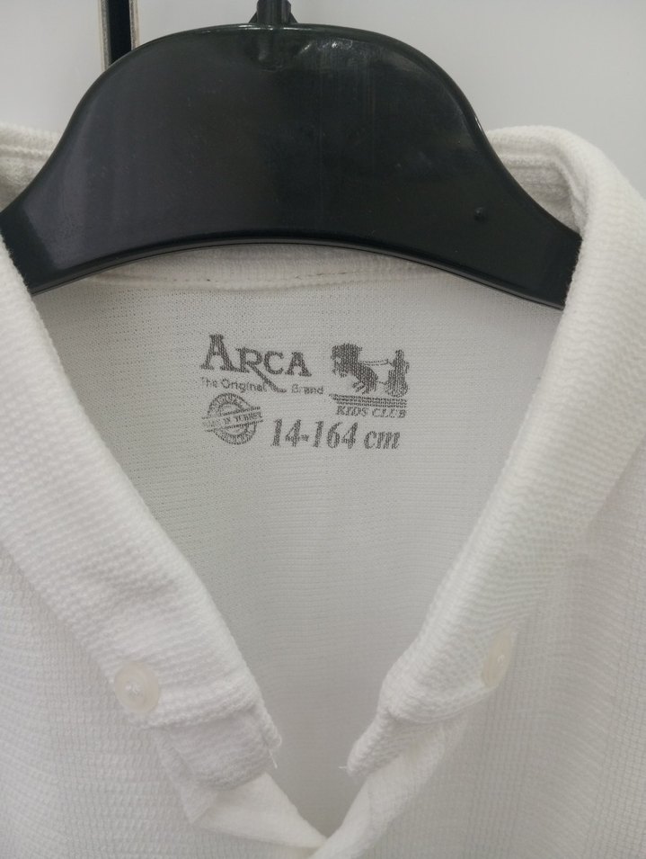 Düğmeli Beyaz Kısa Kollu Pamuklu Erkek Gömlek - Görsel 2