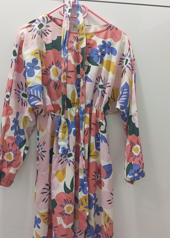 Çiçek Desenli Bohem Uzun Elbise - Görsel 2