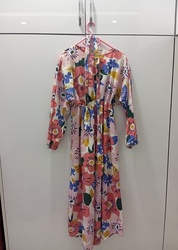 Çiçek Desenli Bohem Uzun Elbise - Görsel 6