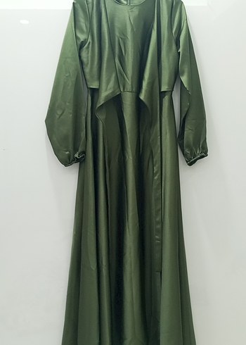 Uzun Kol Drapeli Kadın Elbise - Görsel 4