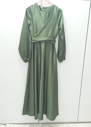 Uzun Kol Drapeli Kadın Elbise - Görsel 7